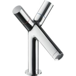 2-handle basin mixer 80 with pop-up waste set
