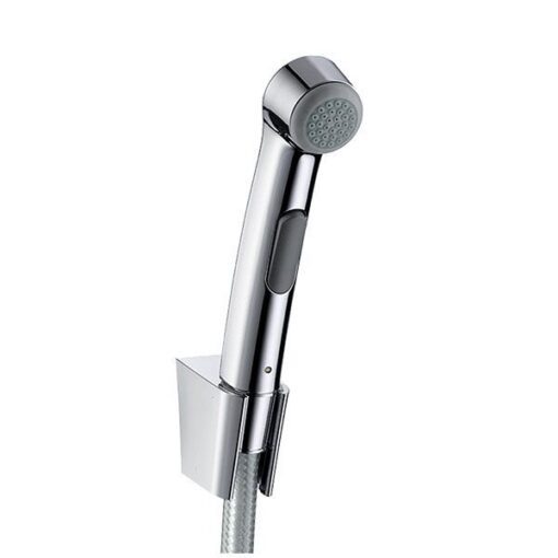 Bidette hand shower 1jet with shower holder and pressure shower hose 125 cm