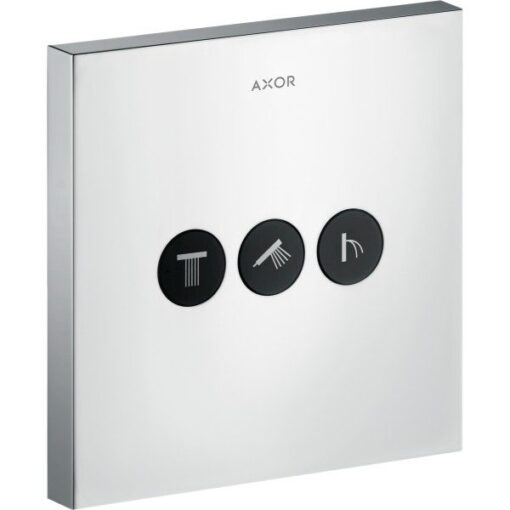 Valve for concealed installation square for 3 functions