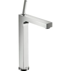 Single lever basin mixer 280 with pin handle for wash bowls with pop-up waste set