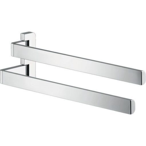 Towel holder twin-handle